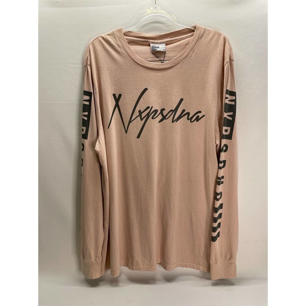 Nena And Pasadena Somewhere Else Long Sleeve T-shirt Dusty Pink Size XXL NEW